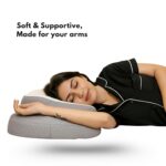 Arm Support Pillow for Side and Back Sleepers, Soft and Supportive, Reduces Shoulder Stiffness, Grey and Blue - Image 5
