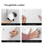 Arm Support Pillow for Side and Back Sleepers, Soft and Supportive, Reduces Shoulder Stiffness, Grey and Blue - Image 8