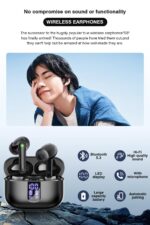 TAGRY Wireless Earbuds, Bluetooth 5.3 Headphones with HiFi Stereo Sound, 48H Playtime with LED Power Display Charging Case, IP6 Waterproof in Ear Earphone with Mic for Sport - Image 3