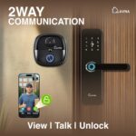 LAVNA Secure X Smart Door Lock + Doorbell Combo with 8 Way Access (Fingerprint, WiFi..) || HD Video Call with 2-Way Talk, Lock N Bell Integration, Live View/Recording, PIR Sensor, IP65, Chime - Image 3