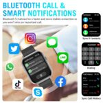 Smart Watches for Men Women (Answer/Make Call), 2.01" HD Screen Fitness Tracker Watch with Blood Pressure/Heart Rate/Sleep Monitor, Smart Watch for Android iOS Phones, IP67 Waterproof Sport Watch - Image 3
