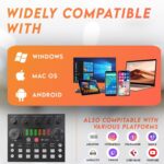 DIGIMORE Condenser Mic for Singing with V8 Sound Card | Condenser Microphone Kit | Voice Changer | Studio Recording Equipments Full Set, Voice Recorder Mic, Karaoke, Gaming, Podcast & Lecture (D-430) - Image 5