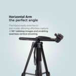 Fotopro DIGI-1003 6ft 2-in-1 Professional Aluminum Tripod with Horizontal arm | Monopod with Multipurpose Head for Low Level Shoot & Panning for Photography, Videography | Payload 4Kg - Image 3
