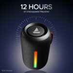 Boat Stone 352 Pro/Stone 358 Pro w/ 14W Signature Sound, Up to 12 Hours Playback, RGB LEDs, TWS Feature, Built-in Mic, BTv5.3, Free Music Streaming on JioSaavn Bluetooth Speaker (Raging Black) - Image 5