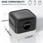 6 Pack Magnetic Cable Clips Cable Smooth Adjustable Cord Holder, Under Desk Cable Management, Adhesive Wire Holder Keeper Organizer for Home Office Desk Phone Car Wall Desktop Nightstand - Image 3