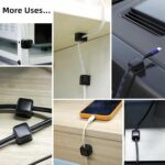 6 Pack Magnetic Cable Clips Cable Smooth Adjustable Cord Holder, Under Desk Cable Management, Adhesive Wire Holder Keeper Organizer for Home Office Desk Phone Car Wall Desktop Nightstand - Image 7