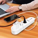 wipro Smart Wi-Fi Usb Extension Board With 3 Universal Socket & 3 Usb|Voice Control With Alexa&Google Asst|Energy Monitoring Feature For Connected Device|Schedule On/Off (Pack Of 1,White),12 Volts - Image 5