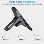 ZORBES® Portable Invisible Laptop Riser Stand, 2 Mini Self-Adhesive Alloy Metal Folding Desk Stand, Lightweight Laptop Desk Feet for MacBook, Lenovo, HP, Dell, Laptops & Tablets, 2pc (Black) - Image 4