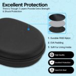 Sounce Portable Carrying Case Cover for Boult Newly Launched Q Over-Ear Bluetooth Headphones | Hard EVA Travel Storage Case with Shockproof, Waterproof, andPremium Protective Cover – Black - Image 4