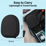 Sounce Portable Carrying Case Cover for Boult Newly Launched Q Over-Ear Bluetooth Headphones | Hard EVA Travel Storage Case with Shockproof, Waterproof, andPremium Protective Cover – Black - Image 7