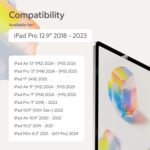 Paperlike 2.1 (2 Pcs) for iPad Pro 12.9 (6th / 5th / 4th / 3rd Gen) for an authentic paper-feel, Transparent Matte Pet Screen Protector For Notetaking And Drawing Like On Paper for Tablet - Image 3