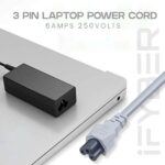 1.5 Meter Laptop Power Cord | 3-Pin Prong AC Power Cable | Notebook Computer Charger Adapter Cable Wire for School, Office and Home Appliances (Pack of 1) - Image 4