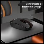 ZEBRONICS Wireless Mouse, 2.4GHz, 3200 DPI, 3 Buttons, Comfortable & Ergonomic, USB Nano Receiver, Power-Saving Mode, Works on Most Surfaces, for Mac | Laptop | Computer (Freego, Black) - Image 5