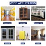 6 Digit Password Locker Lock Aluminum Alloy Code Digital Padlock, Push Button Safe Security Padlock, Combination Padlock for Gym and School Lockers(Black) - Image 4