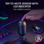 Razer Seiren V3 Mini USB Microphone: Condenser Mic - Supercardioid Pickup Pattern - Tap-to-Mute Sensor with LED Indicator - Shock Absorber - Ultra Compact - PC, Discord, OBS Studio, XSplit - Black - Image 5