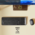 ZEBRONICS Companion 104 2.4GHz Wireless Keyboard & Mouse Combo, 100 Keys, Laser Printed Keycaps, Integrated Multimedia Keys, 3 Button Mouse, 1200 DPI, High Precision, Advanced Optical Sensor (Grey) - Image 5