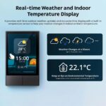Ledgebit NSPanel120 US Smart Scene Wall Switch | Touch LCD Smart Thermostat Panel for Home Automation | App & Voice Control - Image 5