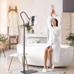 SOOPII Mobile + Tablet Floor Stand [Mobile + Tablet Holder Clip] Tablet Holder Mount with Strong Stable Base, Compatible with iPad Mini Air Pro 12.9/9.7, Galaxy Tab, Cell Phones (4.7''-14'' Devices) - Image 3