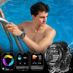 Military Smart Watch with GPS, Pressure/Altitude/Compass, Rugged Smartwatch for Men with 650mAh Extra-Large Battery, Answer/Make Call, 100+ Sports Mode, Metal Body Fitness Tracker for Android iOS - Image 6