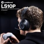 PowerA LucidSound LS10P Gen 2 Wired Gaming Headset with 50mm Drivers, Flip-to-Mute Mic, Tempest 3D Audio, Swivel cups, Lightweight & Glasses-Friendly for PS5, PS4 & PC, Black - Image 3
