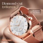 GOBOULT Newly Launched Alora Smart Watch 1.19'' AMOLED Display, BT Calling, Rotating Bezel, 150+Watchfaces, 800 Nits Brightness, AI Voice Assistant, SpO2 Monitoring, 120+ Sports Mode (Rose Gold) - Image 4