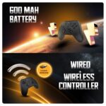 Cosmic Byte Blitz Wireless + Wired Controller for PC, Hall Effect Joystick & Triggers, 1000Hz Polling Rate, Adjustable Vibration, Turbo & Auto Turbo (Black) - Image 3