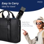 GEONIX 6 Angles Height Adjustable Foldable Laptop/Notebook Aluminium Alloy Stand with 2 Type C Interface and 3 USB A Interface (Black) - Image 5