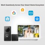 Aqara Smart Doorbell Camera G410 with Chime, 2K, HomeKit Secure Video, 2-Way Audio, Built-in Matter Hub, Wireless/Wired, Supports Apple Home, Alexa, Google, Home Assistant, 2.4G/5GHz Wi-Fi, Black - Image 3
