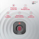 Hafele Kabi-Block Cabinet Lock, Matt Black, Capacitive Fingerprint Access, Status Indicator, Smart Lock for Cabinets and Drawers - Image 4