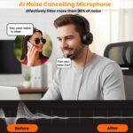 USB Headphone with Noise Cancellation Mic | Light Weight Wired Headset for Online Meetings & Office Calls | USB Headphones for PC & Laptop | Model: Pro-Tech 650 (Black) - Image 4