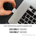 Welborn Blaze SDXC UHS-I 64GB SD Card for 4K Video for DSLR & Microless Camera Read Speed 205MB/s, Write Speed 100MB/s, V30 SD Card 5 Year Limited Warranty - Image 3