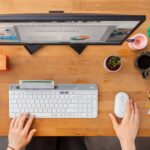 Logitech K580 Slim Multi-Device Wireless Keyboard – Bluetooth/Receiver, Compact, Easy Switch, 24 Month Battery, Win/Mac, Desktop, Tablet, Smartphone, Laptop Compatible - White - Image 4