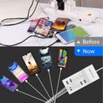 higadget 10-Port USB Charging Station, 50W Desktop Multi-Port USB Charging Hub, Fast Charging for Smartphones, Tablets, Smartwatches, Power Banks & More, Compact Design for Home, Office, Travel - Image 5