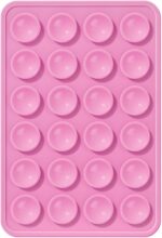 EDNITA Suction Phone Case, Phone Suction Sticker, Silicone Suction Phone Case for Hands-Free Mobile Accessory Holder Grip, Video Phone Accessory Compatible Mirror, Shower-(Pink) - Image 3