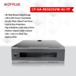 CP PLUS 4U CCTV/DVR/NVR Racks/Cabinet Box/Network Rack/Server Rack/CCTV Camera Box (500×350) with Acrylic Glass Door & PDU – Heavy-Duty CRCA Steel Network Cabinet – CP-HA-RK5035VW-4U-TP - Image 3