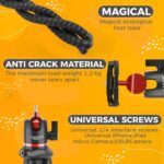 Cason- Flexible Gorilla Tripod Stand with Cold Shoe Mount for Mobile,Cameras,DSLR Tripod,Supports Upto 3 Kg (Black) - Image 5