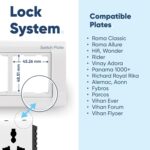 Aziot 6amps Non Smart Modular Socket | Glass Touch Fitted | Fits Regular Switch Plates | Made in India (White) - Image 4