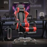 GTPLAYER #1USA Ergonomic Gaming Chair with Massage Lumbar Cushion & Footrest, PU Leather Office Chair for Work, Study Chair for Home, Linked Armrests, Adjustable Headrest, 1 Year Warranty - Image 3