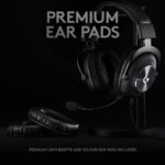 Logitech G Pro X Gaming Wired Over Ear Headphones with Mic Blue Voice DTS Headphone:X 2.0, 50Mm Pro-G Drivers, 2.0 Surround Sound for Esports Gaming, Pc/Ps/Xbox/Vr/Nintendo Switch - (Black) - Image 4