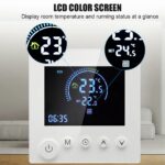 Programmable Smart Wall Thermostat NTC Sensor LCD Display Touch Button Water Heating Warm Floor Underfloor Digital Thermoregulator Temperature Controller for Home Room - Image 3