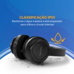 Philips Audio TAA4216 On-Ear Sports Bluetooth Headphones with IP55 Dust/Water Protection, 35 Hours Play Time, Cooling & Washable Ear Cups, Quick Charge, 40 mm Drivers and Built-in Mic (Black) - Image 4