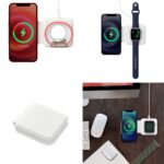 SEVENAIRE MagCharge D1950 Duo 2-in-1 Wireless Charger Dock- White | 15W Fast Wireless Charging Pad | Mag-Safe Compatible, Foldable & Portable for iPhones, iWatch - Image 4
