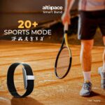 Alti Smart Band 1 - Health & Fitness Tracker with Stress, Activity, HRV, Sleep, SPO2, Skin Temperature, Women's Health Monitor, IP63 Waterproof, 20+ Sport Mode with Free App (Black) - Image 3