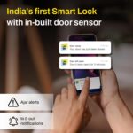 Mygate Smart Door Lock Pro 2 with WiFi | Inbuilt Door Sensor | 6-Ways to Unlock | Advanced Biometric | Remote Access | Tamper Alerts | 3-Year Brand Warranty (Obsidian Black) - Image 3