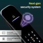 Mygate Smart Door Lock Pro 2 with WiFi | Inbuilt Door Sensor | 6-Ways to Unlock | Advanced Biometric | Remote Access | Tamper Alerts | 3-Year Brand Warranty (Obsidian Black) - Image 5