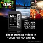 Lexar Professional 128GB Silver PRO SDXC UHS-II Memory Card, C10, U3, V60, Full-HD & 4K Video, Up to 280MB/s Read, for Professional Photographer, Videographer, Enthusiast (LSDSIPR128G-BNNNU) - Image 3