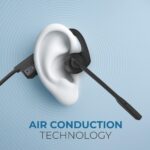 ng Earsafe Comm Open Ear Air Conduction Headphone, Noise Cancelling Boom Mic Earphone, Computer/PC/Laptop Use, 10M Fast C-Type Charge, 17H Playtime, Ideal for Home, Office, Zoom Meetings (Black) - Image 4