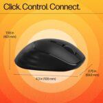 HP M120 Wireless Mouse, USB-A Nano dongle, 2.4 GHz Wireless Connection, 6 Buttons, Up to 1600 dpi, Optical Sensor, Ergonomic Design, 12-Month Battery Life, 1-Year Warranty, 60g±5%, Black, 7J4G4AA - Image 3