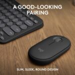 Logitech Pebble 2 Combo, Wireless Keyboard and Mouse, Quiet and Portable, Customisable, Logi Bolt, Bluetooth, Easy-Switch for Windows, macOS, iPadOS, Chrome - - Image 3