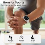 Bouncefit M I D116 Fitness Band Smart Watch for Men, Women, Boys, Girls, Kids – Single Touch Interface, Water Resistant, Workout Modes, Quick Charge Sports Smartwatch – White I - Image 4